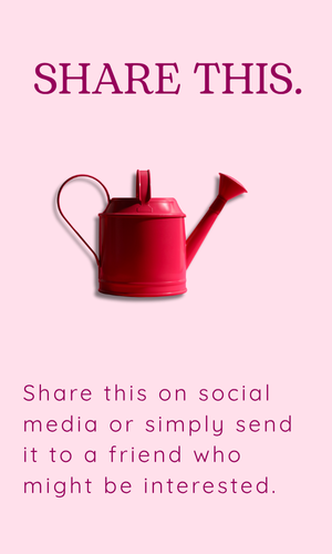 Share this on social media - Watering can